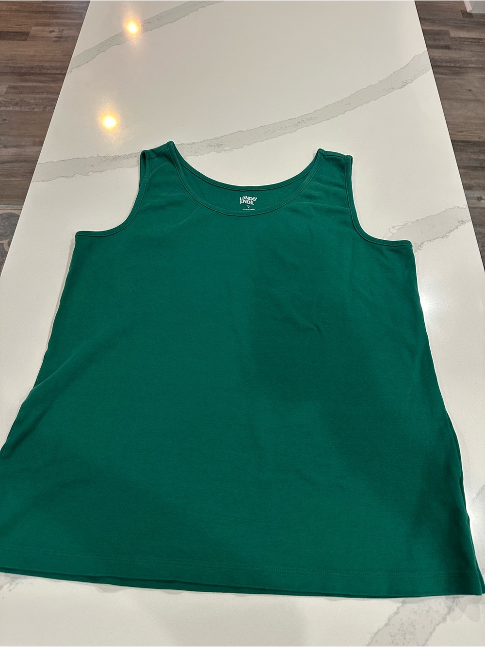 Lands' End Women's Deep Green Tank Top
